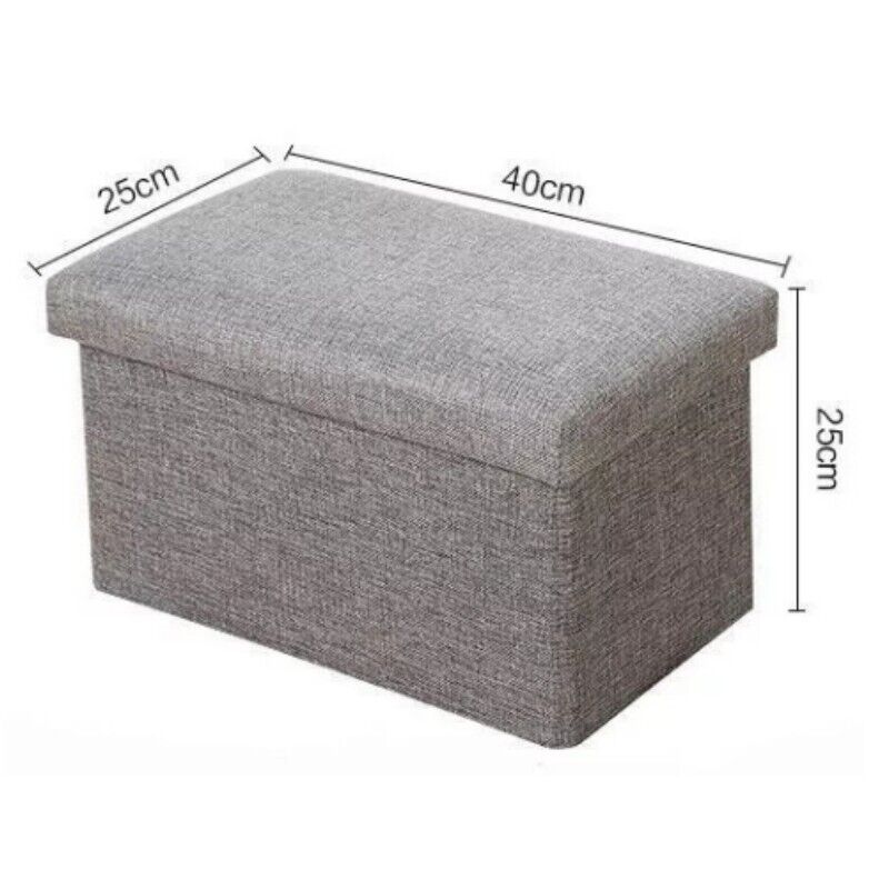 Pouf Coffre Pliable — Tabouret et Rangement 2-en-1 7
