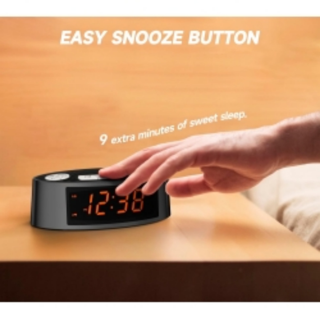 Radio Réveil FM — Double Alarme et Snooze Digital 3