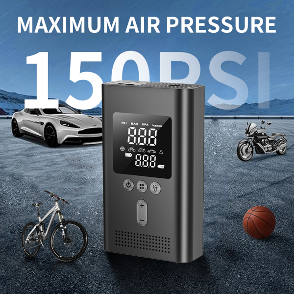 Booster Batterie + Compresseur 150 PSI — Dépannage 2-en-1 7