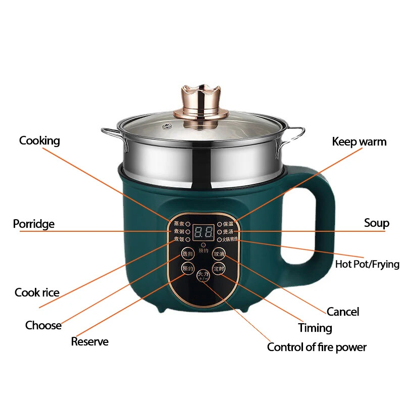 Mijoteuse Électrique Multifonction — Riz, Hot Pot, Fondue 5