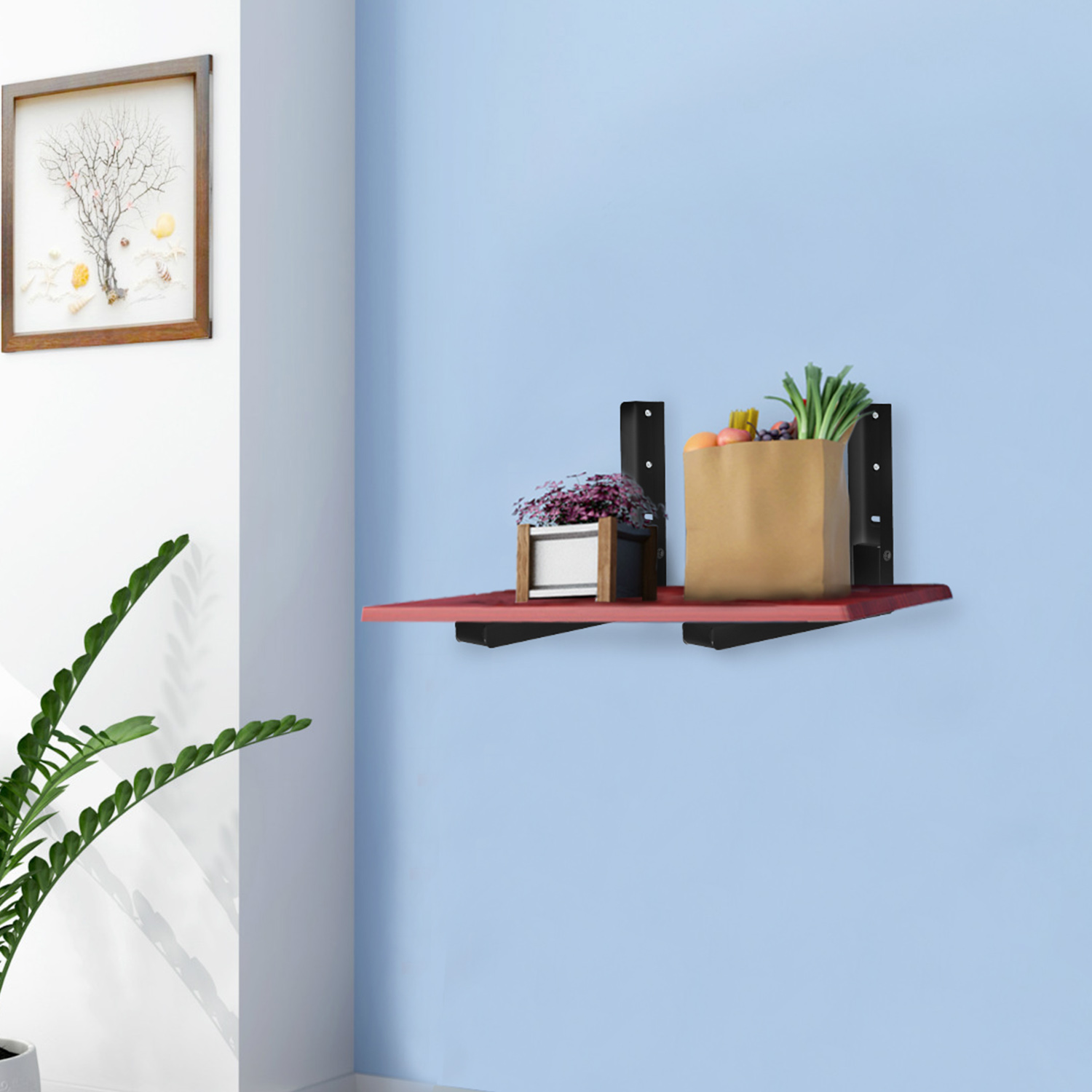 Support Mural Micro-Ondes Réglable — Lot de 2 3