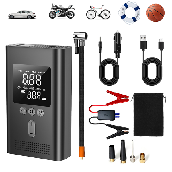 Booster Batterie + Compresseur 150 PSI — Dépannage 2-en-1 4