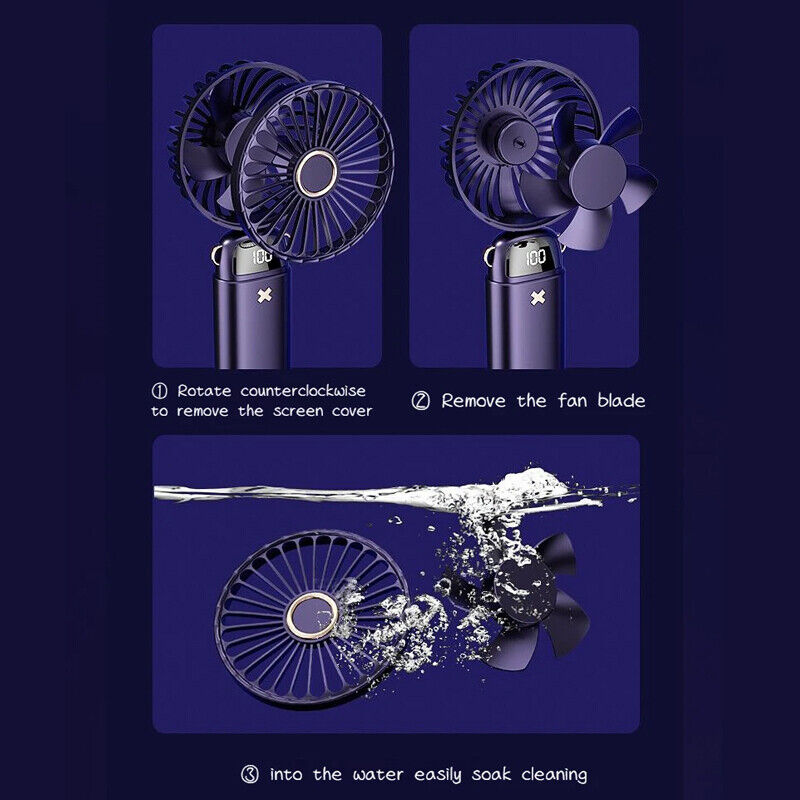 Ventilateur Portable Pliable — USB Rechargeable, Mini Format 2