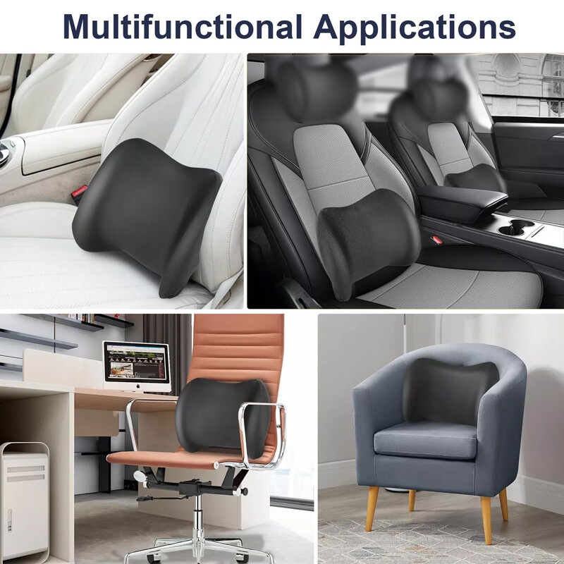 Coussin Lombaire Mémoire de Forme — Soutien Bureau & Voiture 6