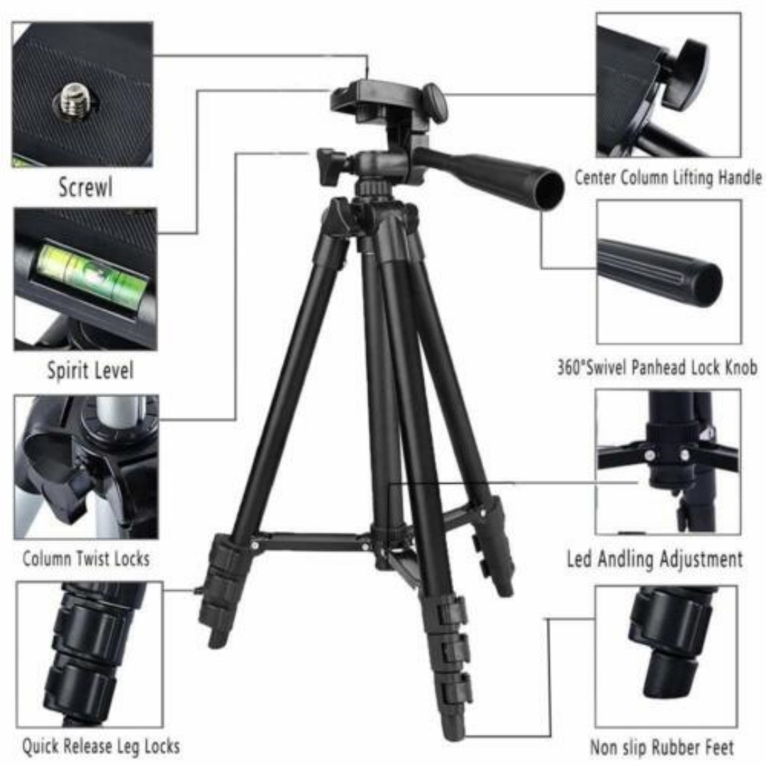 Trépied Photo Pro — Smartphone + Appareil Photo Reflex 5