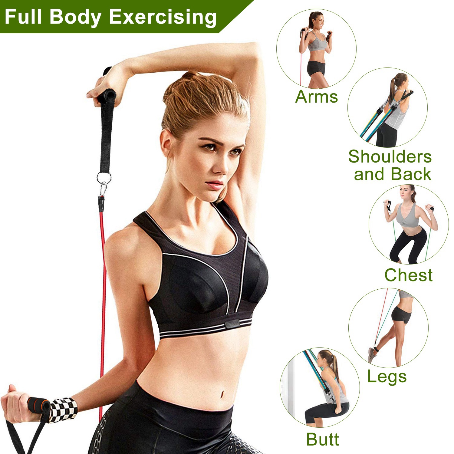 Kit Bandes de Résistance 11 Pièces — Musculation Maison