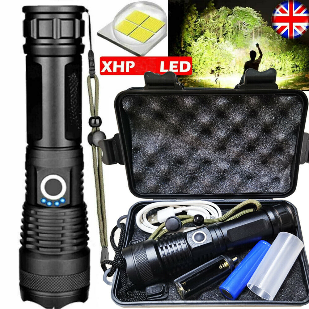 Lampe Torche Tactique Rechargeable — 5 Modes IPX7